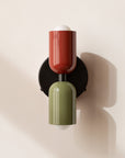 Morandi Duo - Rood & Groen - wandlamp