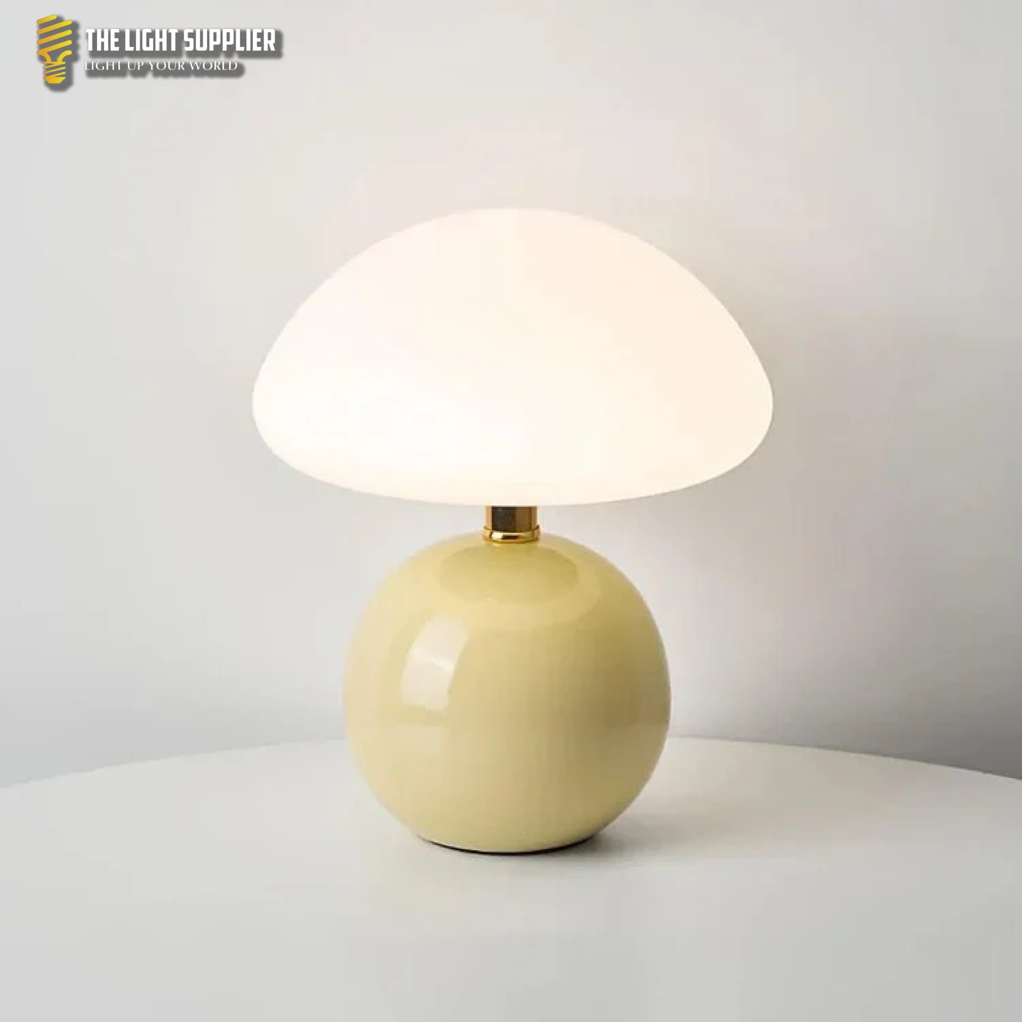 Champignón Beige Tafellamp