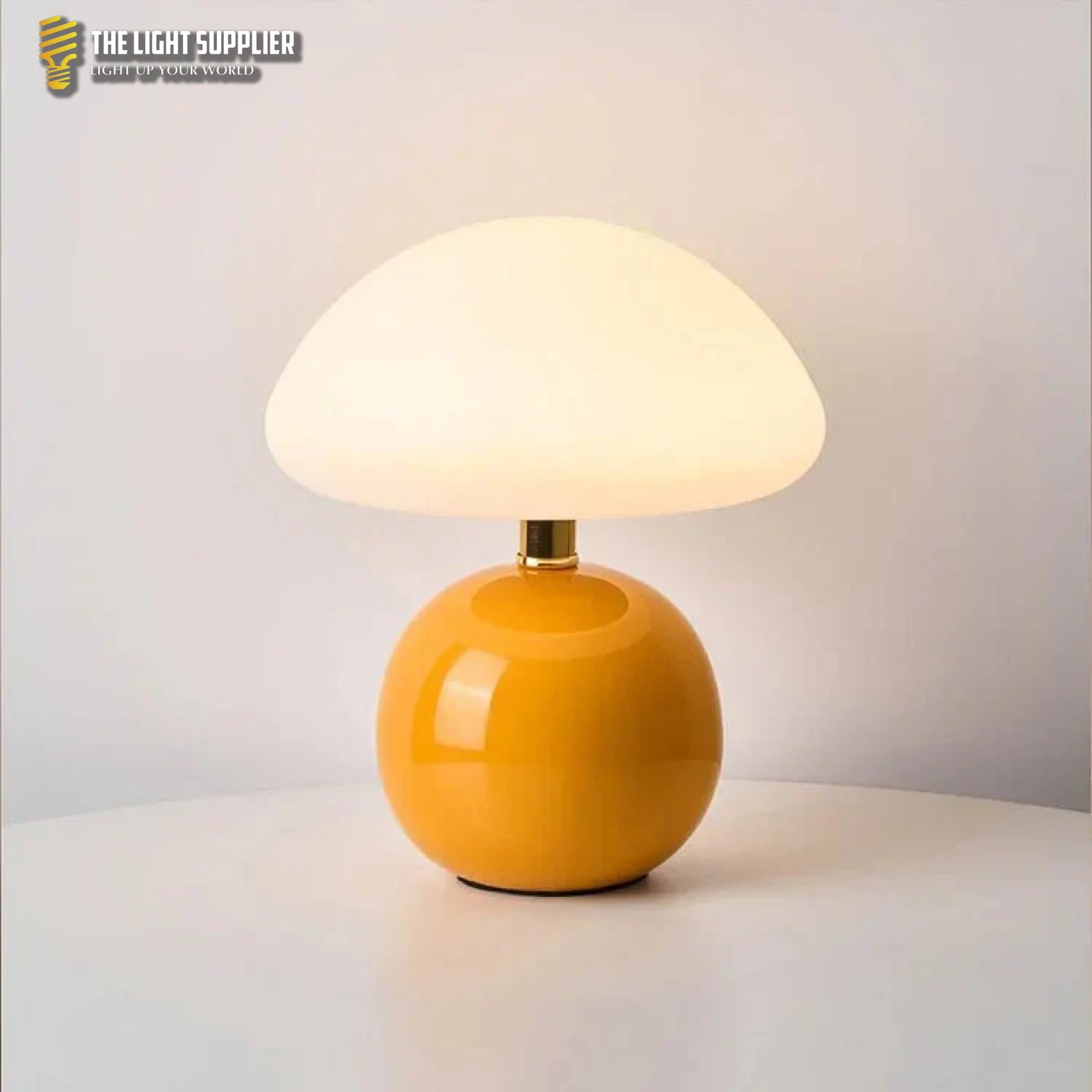 Champignón Oranje Tafellamp