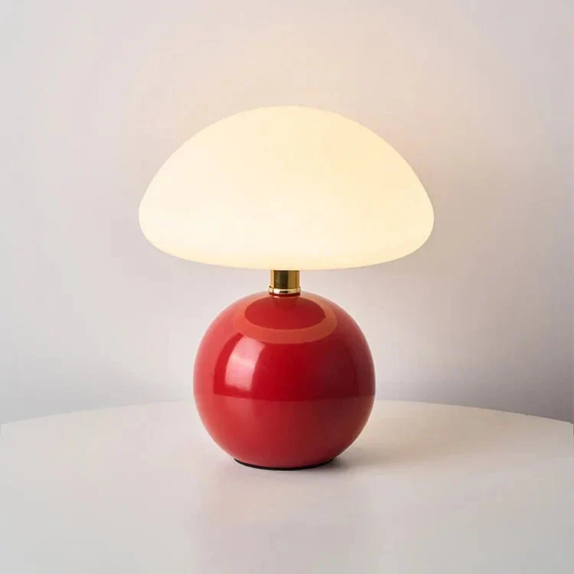 Champignón Rood Tafellamp