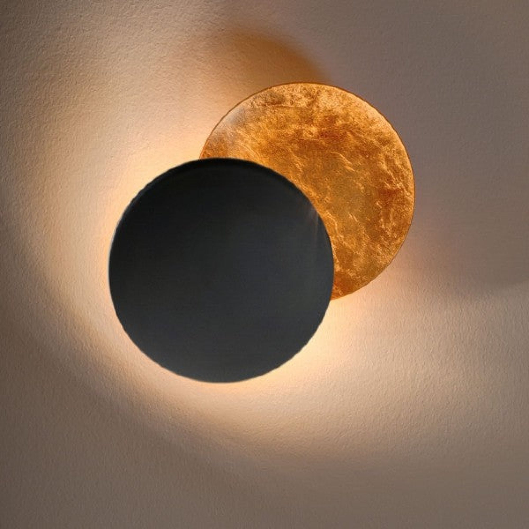 Eclipse Zwart & Goud Verlichting > Verlichtingsarmaturen > Binnenverlichting > Wandlampen