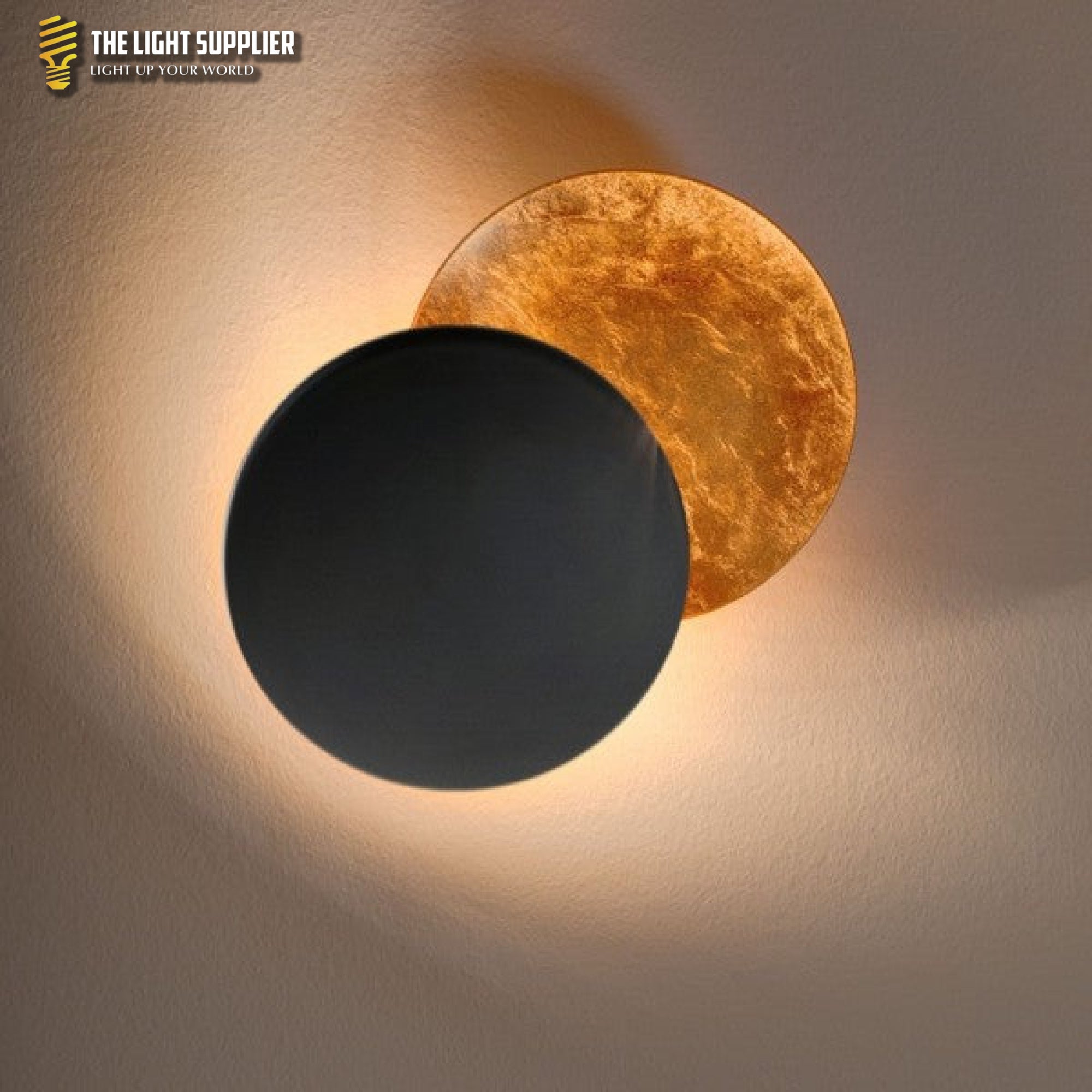 Eclipse Zwart & Goud Verlichting > Verlichtingsarmaturen > Binnenverlichting > Wandlampen