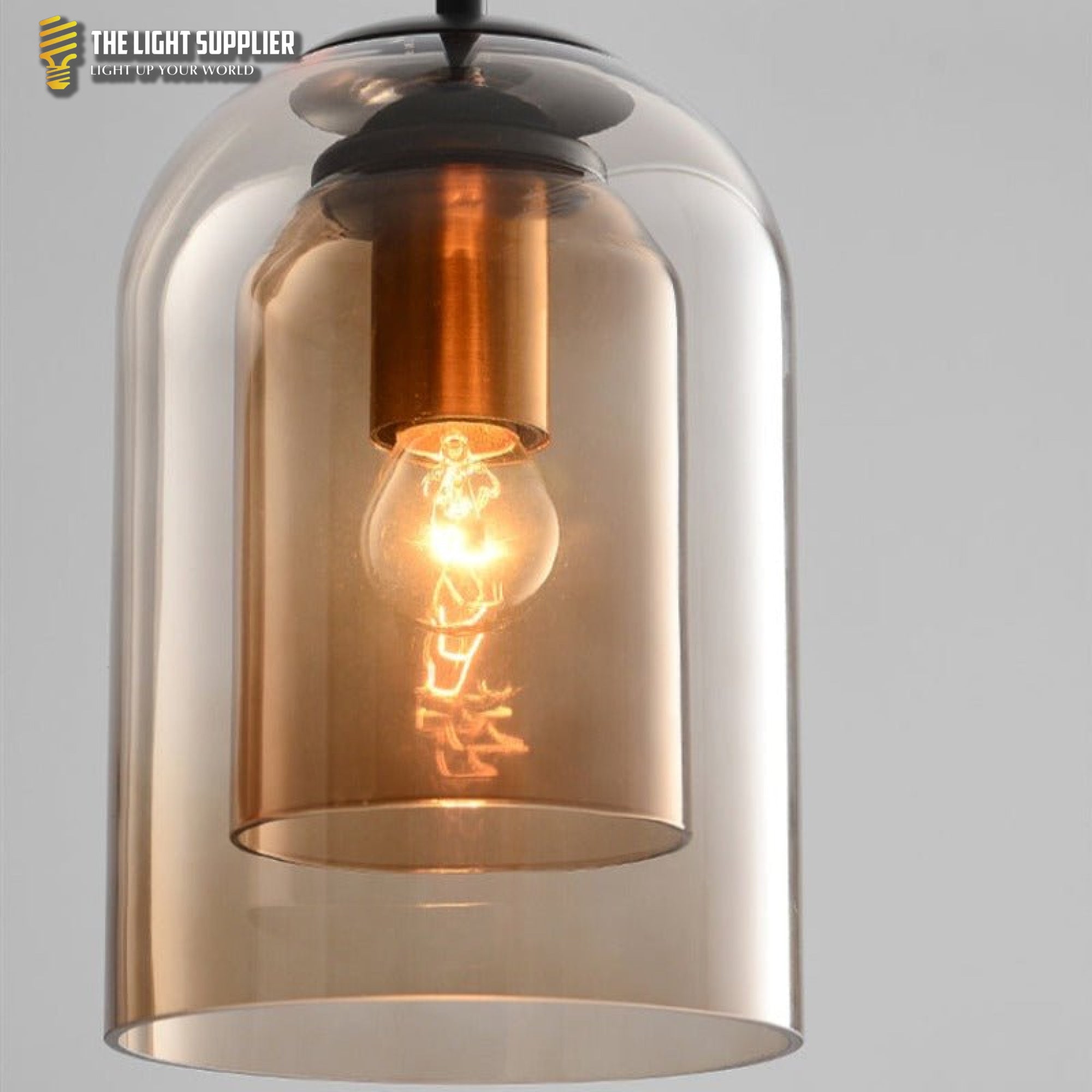 Mica Mid-Century Hanglampen met dubbel glas hanglamp