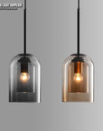 Mica Mid-Century Hanglampen met dubbel glas hanglamp