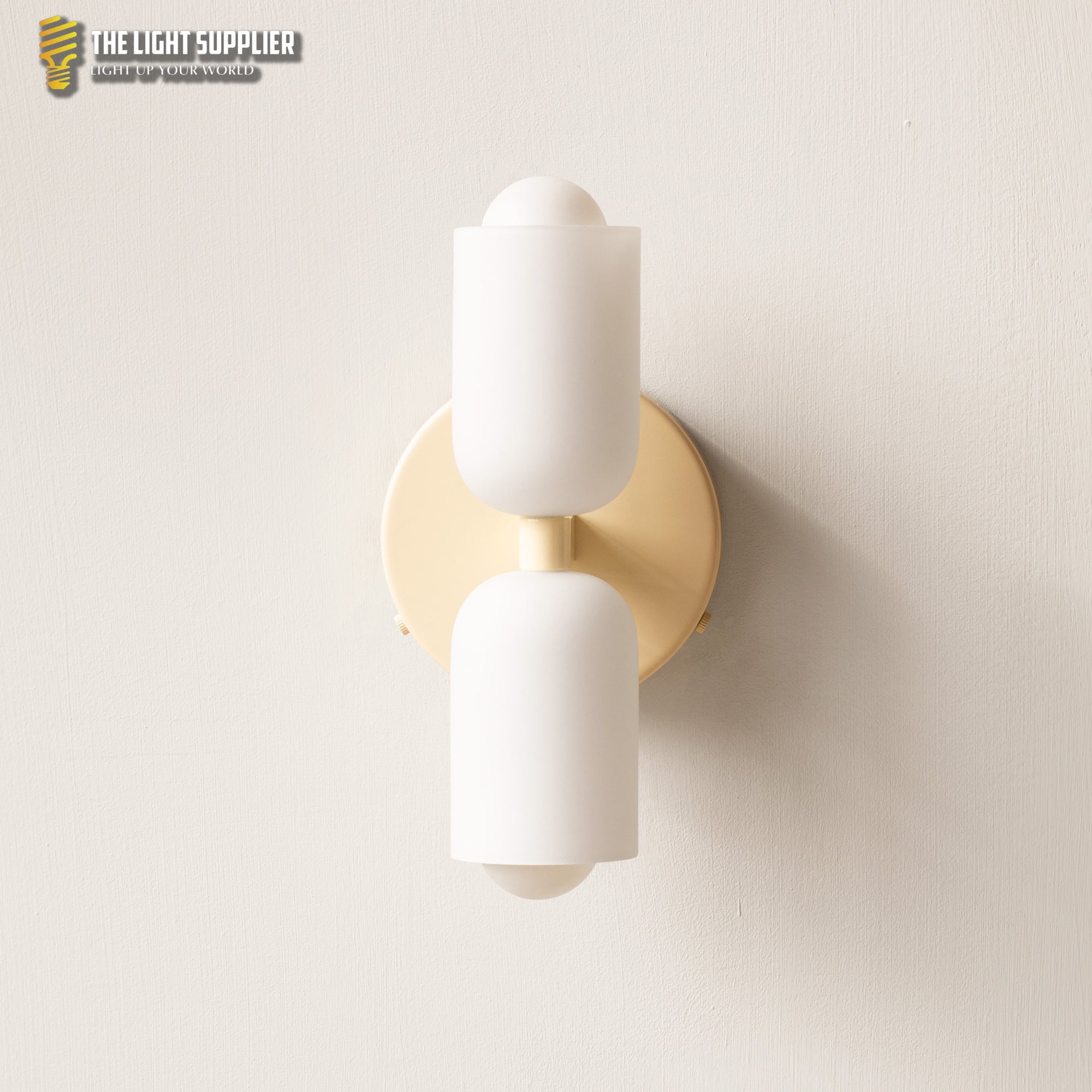 Elegante Acryl up-down Wandlamp Beige / D12×H23cm wandlamp