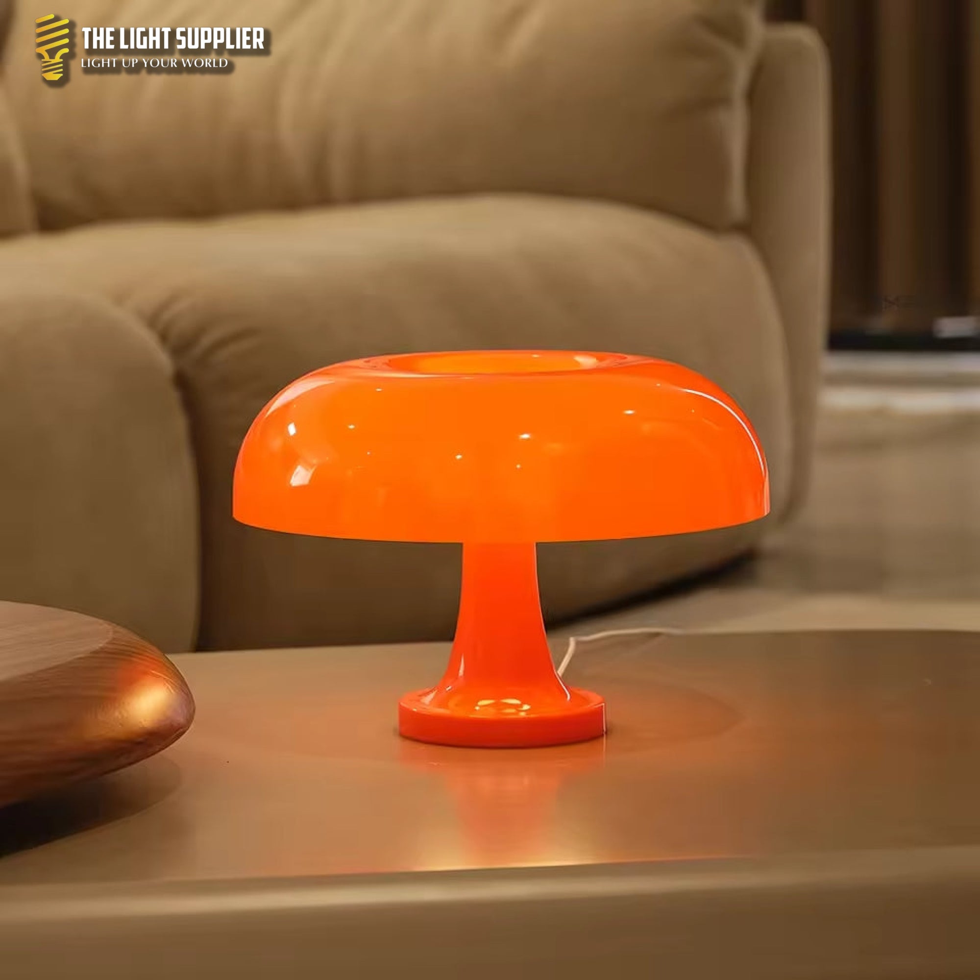 Mushé - Retro Paddenstoel Tafellamp Oranje