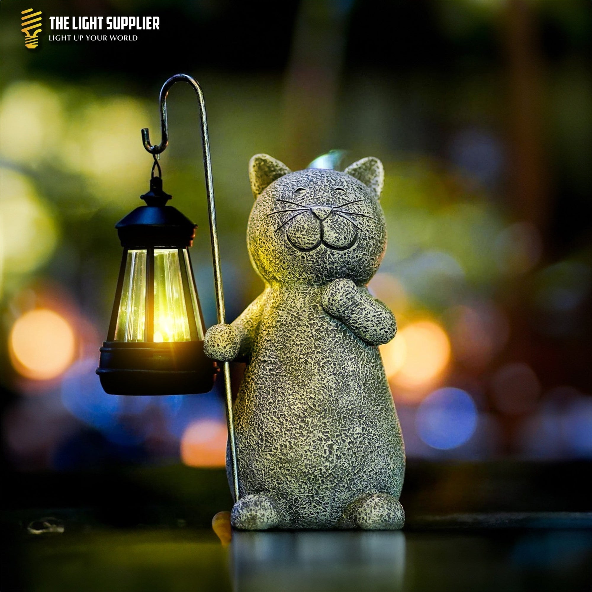 Gouden Gloeiende Kat Buitenverlichting