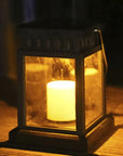 Brillianceglow | Retro & Elegant Solcellelampe Til Haven Stearinlys Varmt Lys Lamps