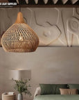 SolsticeGlow - Rieten handgemaakte lamp Ceiling lamp