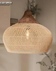 SolsticeGlow - Rieten handgemaakte lamp Ceiling lamp