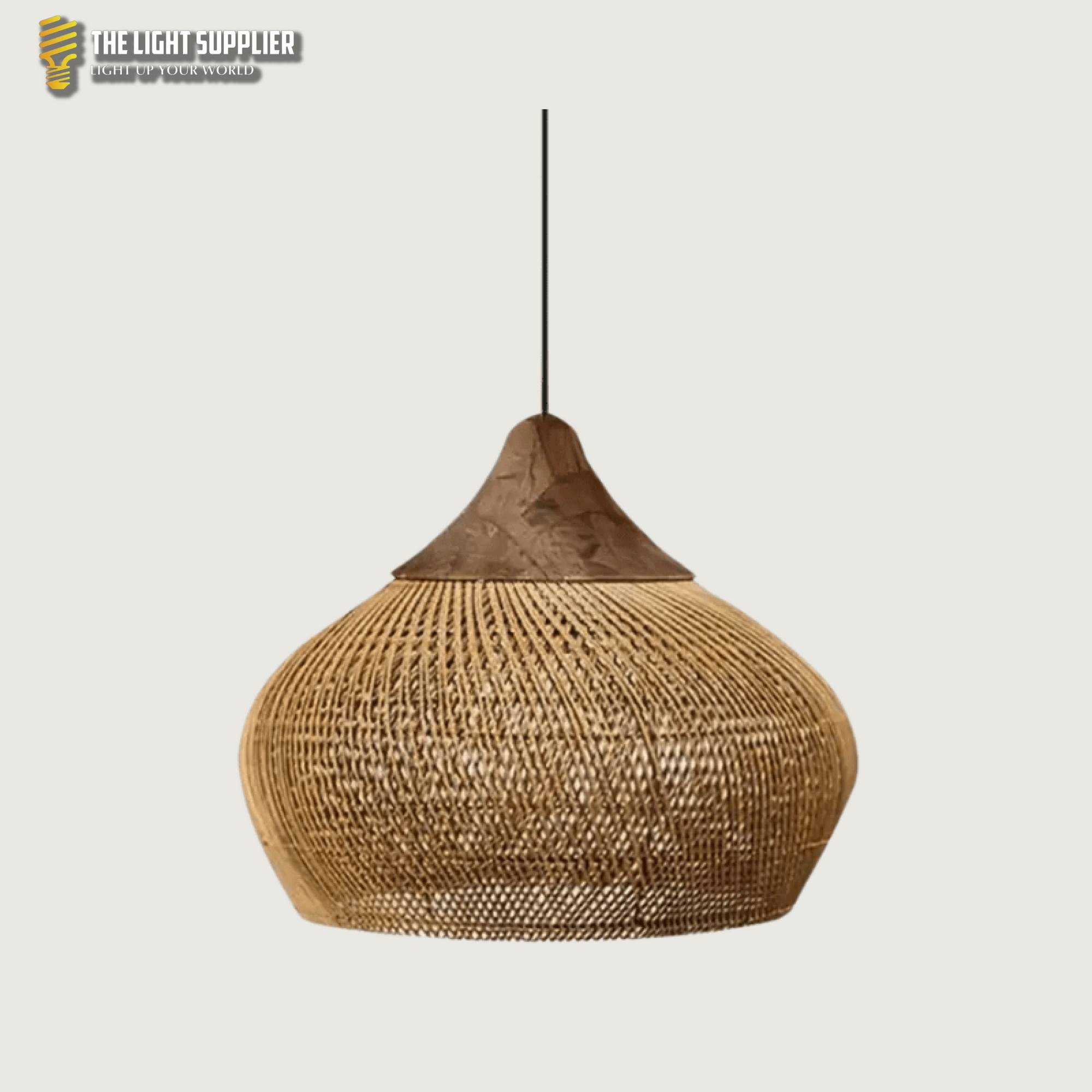 SolsticeGlow - Rieten handgemaakte lamp Ceiling lamp