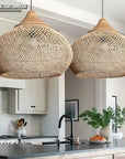 SolsticeGlow - Rieten handgemaakte lamp Ceiling lamp