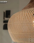 SolsticeGlow - Rieten handgemaakte lamp Ceiling lamp